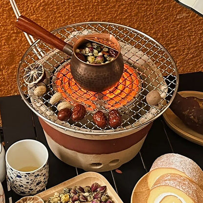Pottery Tea Stove Electric & Charcoal Dual Fuel Brewing