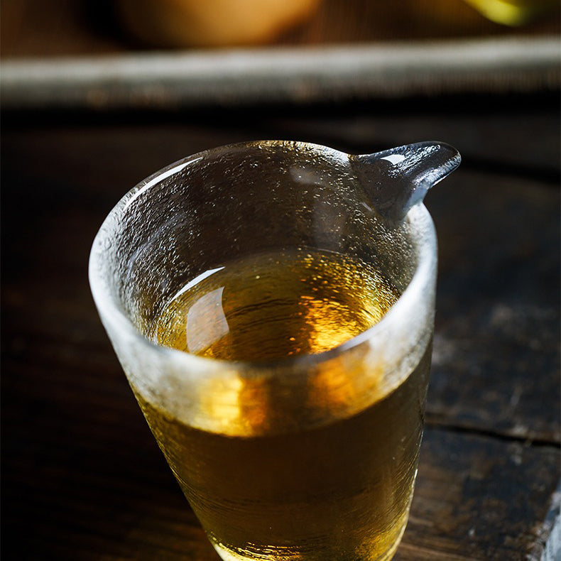 Glass Tea Pitcher Golden Rim Chahai Fair Cup 200ml