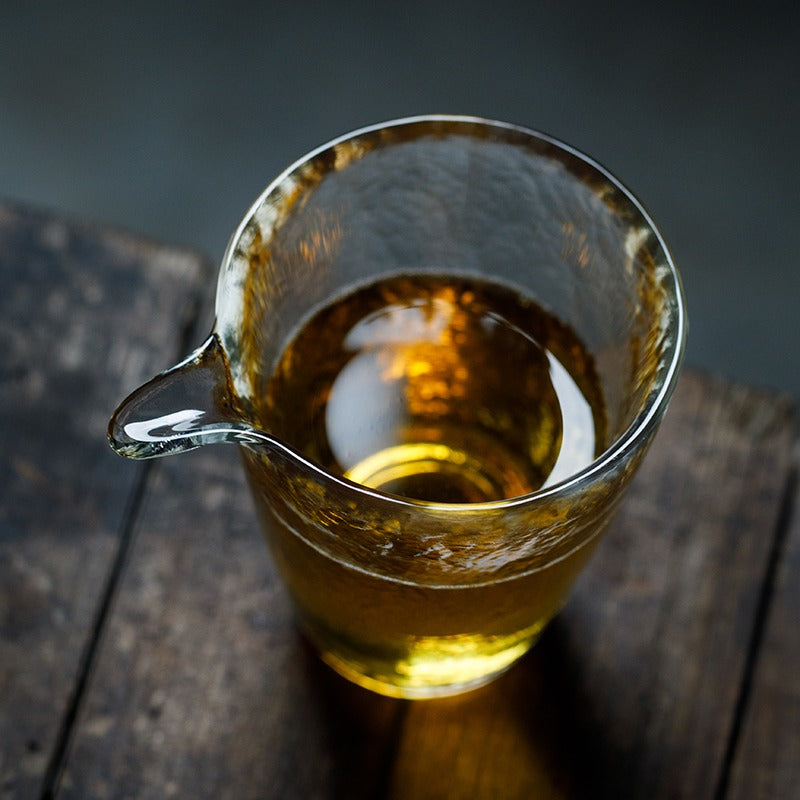 Glass Tea Pitcher Golden Rim Chahai Fair Cup 200ml