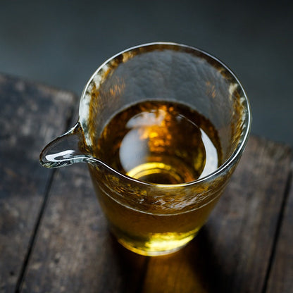 Glass Tea Pitcher Golden Rim Chahai Fair Cup 200ml