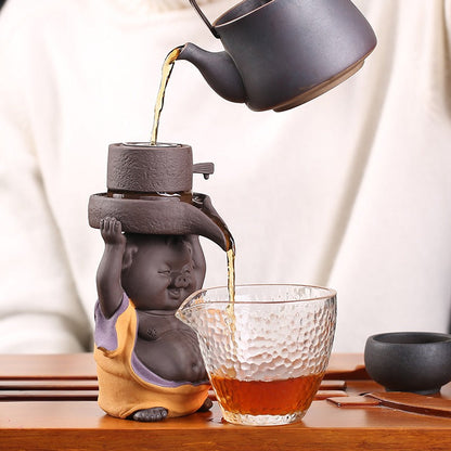Tea Strainer Purple Clay Pig Zisha Loose Leaf Filter