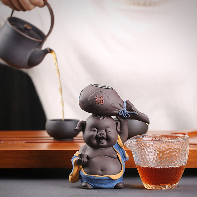 Tea Strainer Purple Clay Pig Zisha Loose Leaf Filter