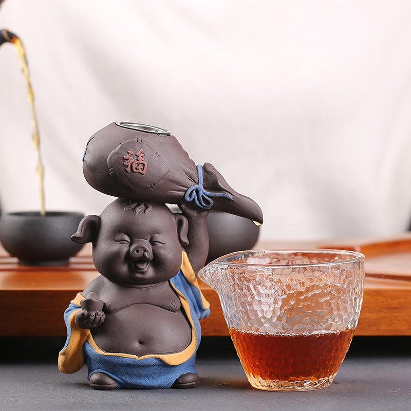 Tea Strainer Purple Clay Pig Zisha Loose Leaf Filter