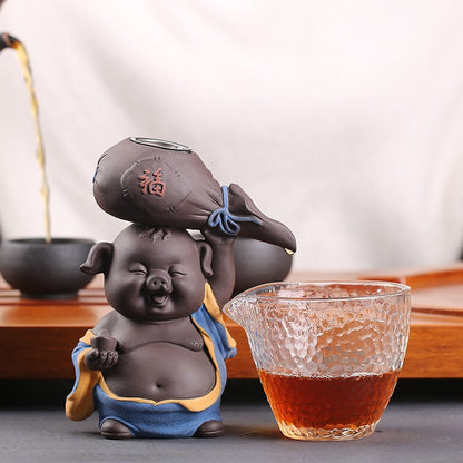 Tea Strainer Purple Clay Pig Zisha Loose Leaf Filter