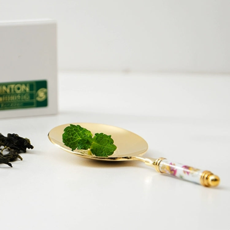Japanese Tea Strainer Set | Porcelain Gold Floral Collection
