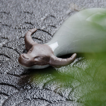 Tea Pet Ruyao Ice Crack Figurine for Gongfu Tea Tray