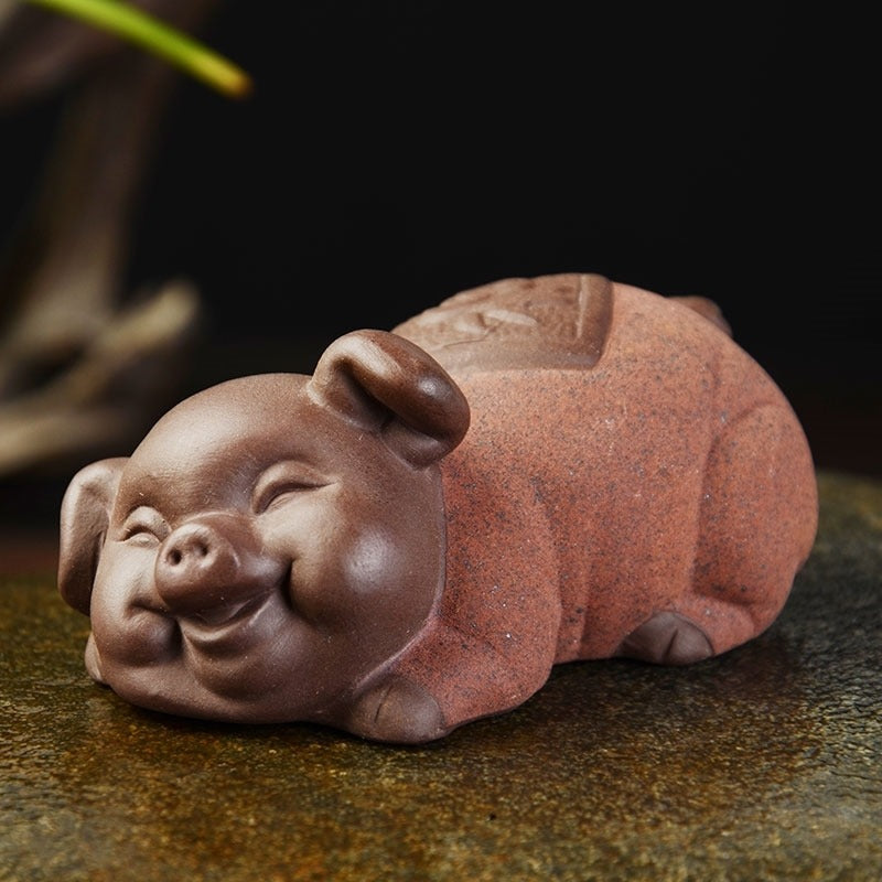 Pig Tea Pet Porcelain | Chinese Gongfu Tea Table Figurine