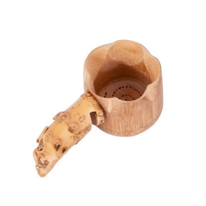 Bamboo Tea Strainer With Handle Gongfu Loose Leaf Filter
