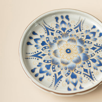Gaiwan Tea Set – Cone Shape Ruyao Porcelain Dunhuang Flying Apsaras Lotus