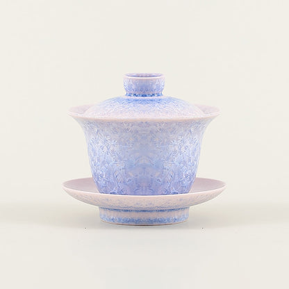 Ruyao Gaiwan Purple Ice Crystal Porcelain, 160ml Gift Box