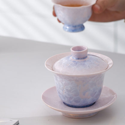 Ruyao Gaiwan Purple Ice Crystal Porcelain, 160ml Gift Box