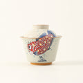 Gaiwan Porcelain – Goldfish Yuanbao Wood Ash Glaze