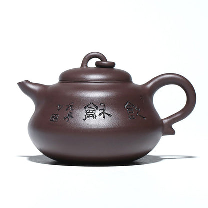 Teapot Purple Clay Gourd Shape – 280ml Zisha Gift