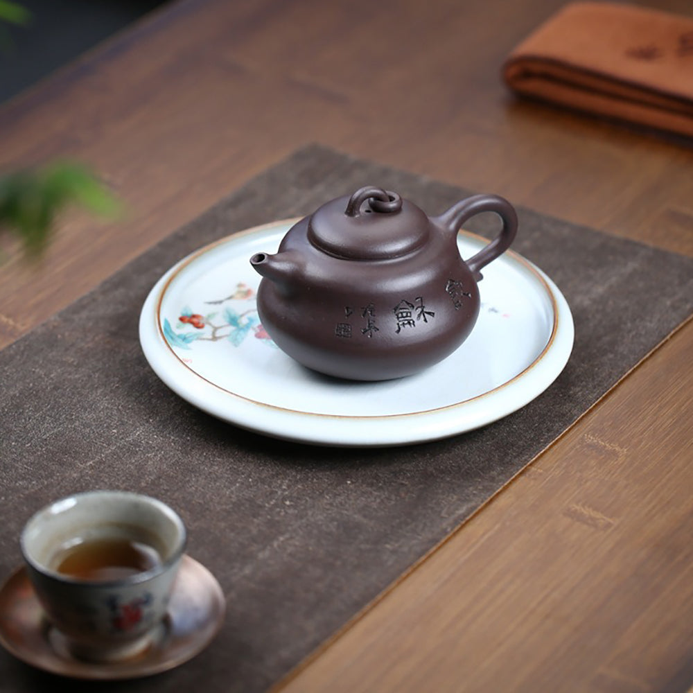 Teapot Purple Clay Gourd Shape – 280ml Zisha Gift