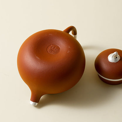 Travel Tea Set Portable Gongfu Purple Clay Teapot 5-Piece