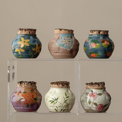 Kobiki Pottery Tea Caddy with Wood Plug | 6 Styles