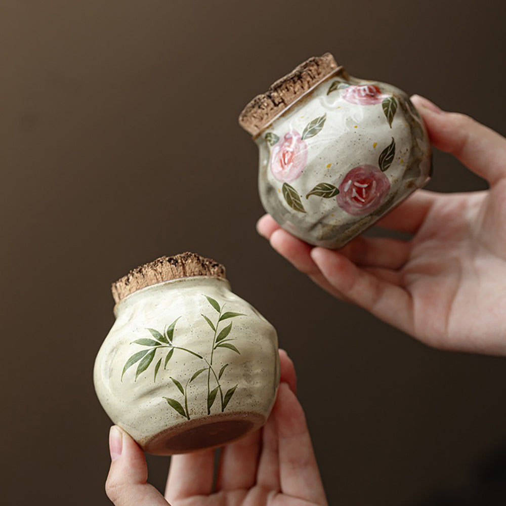 Kobiki Pottery Tea Caddy with Wood Plug | 6 Styles