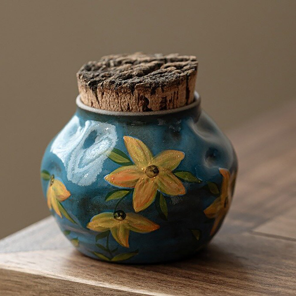 Kobiki Pottery Tea Caddy with Wood Plug | 6 Styles