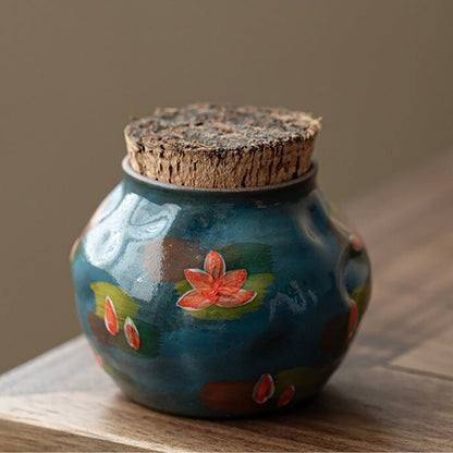Kobiki Pottery Tea Caddy with Wood Plug | 6 Styles