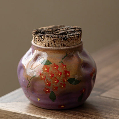 Kobiki Pottery Tea Caddy with Wood Plug | 6 Styles