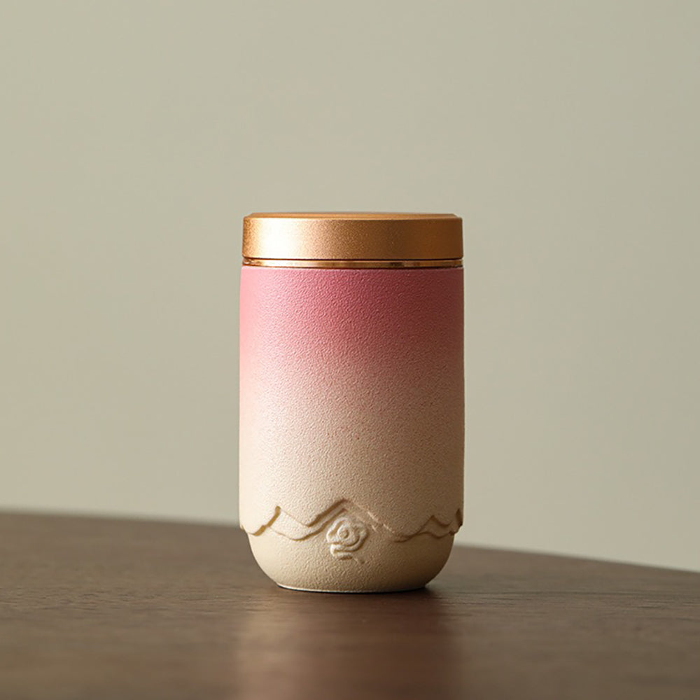 Ceramic Tea Caddy Set of 4 with Gift Box Gradient