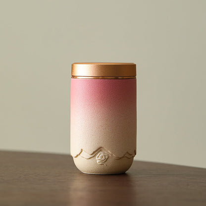 Ceramic Tea Caddy Set of 4 with Gift Box Gradient