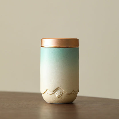 Ceramic Tea Caddy Set of 4 with Gift Box Gradient