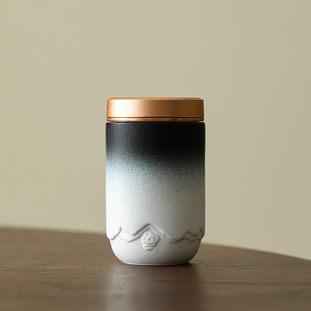 Ceramic Tea Caddy Set of 4 with Gift Box Gradient