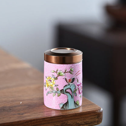 Tea Caddy Set of 6 Enamel Ceramic – Magpie Peony