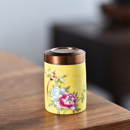 Tea Caddy Set of 6 Enamel Ceramic – Magpie Peony