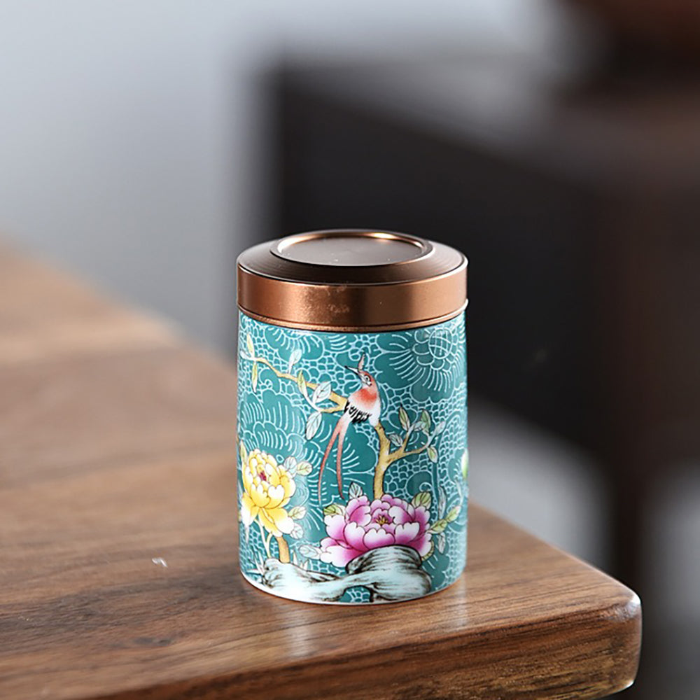 Tea Caddy Set of 6 Enamel Ceramic – Magpie Peony