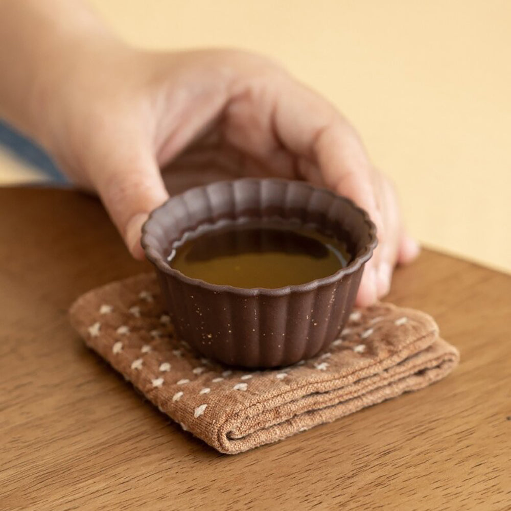 Gongfu Tea Cups Yixing Purple Clay Five Elements Set of 5
