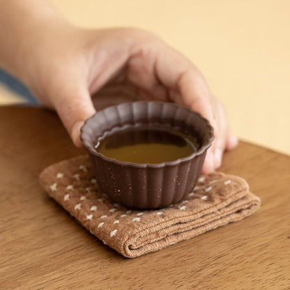 Gongfu Tea Cups Yixing Purple Clay Five Elements Set of 5