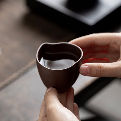 Purple Clay Tea Cup Set – Five Blessings Gongfu Collection