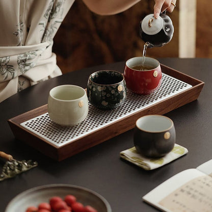 Dehua Ceramic Gongfu Tea Cup | Xi Character Gold 175ml Gift