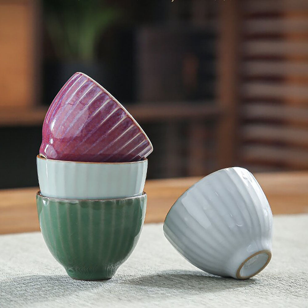 Five Famous Kilns Gongfu Tea Cup Set | Ru Guan Ge Jun Ding