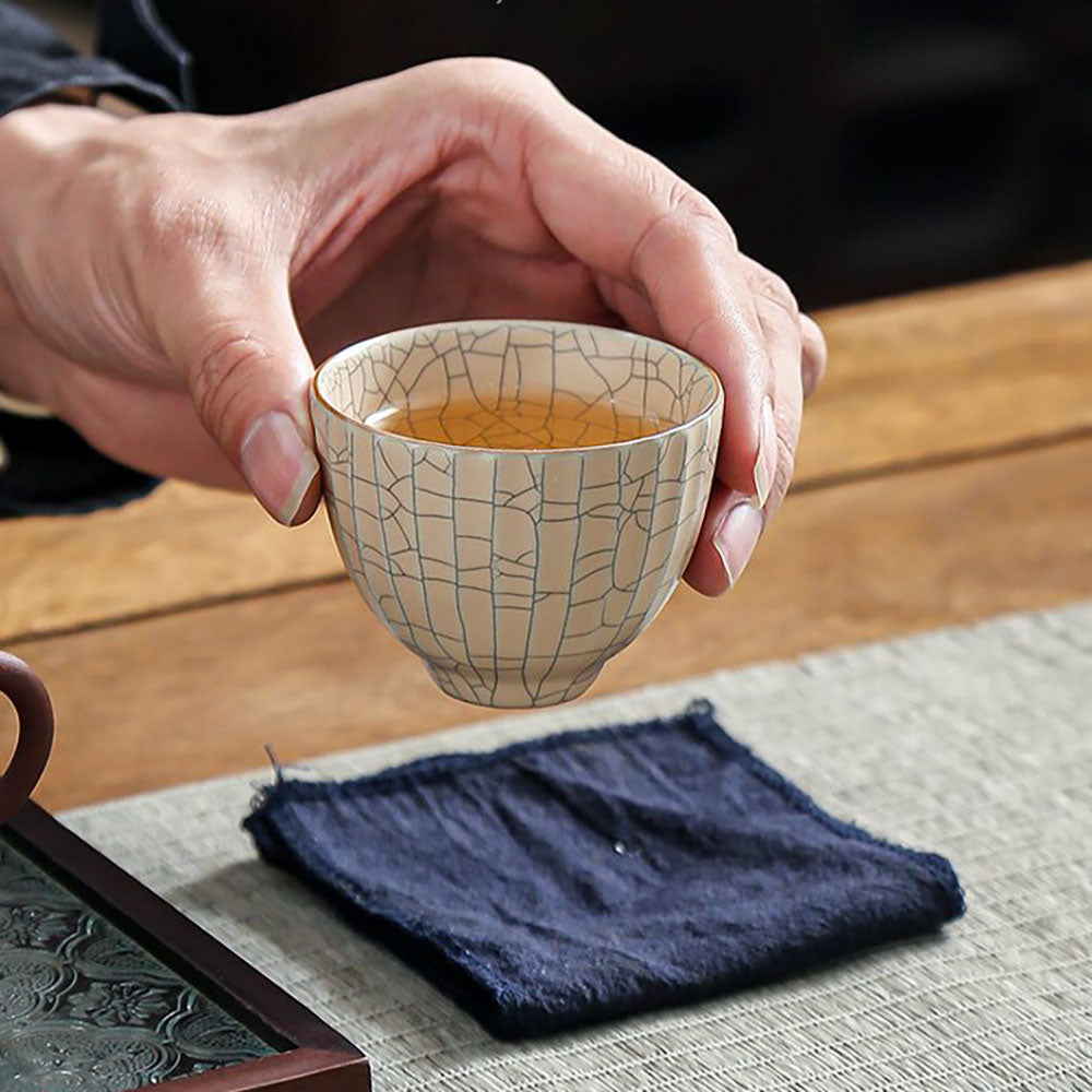 Five Famous Kilns Gongfu Tea Cup Set | Ru Guan Ge Jun Ding