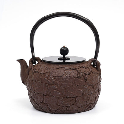 Cast Iron Teapot Japanese Stone Texture 1200ml Tea Kettle