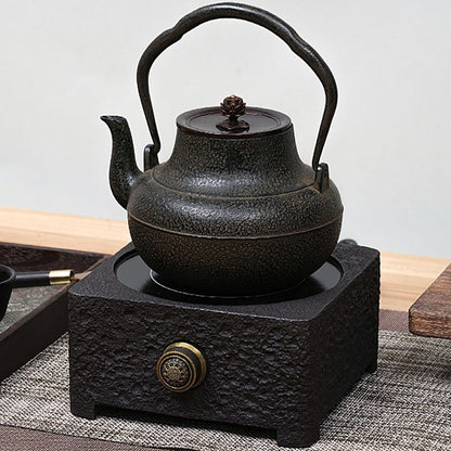 Tetsubin Cast Iron Teapot Copper Lotus Lid Japanese 1300ml