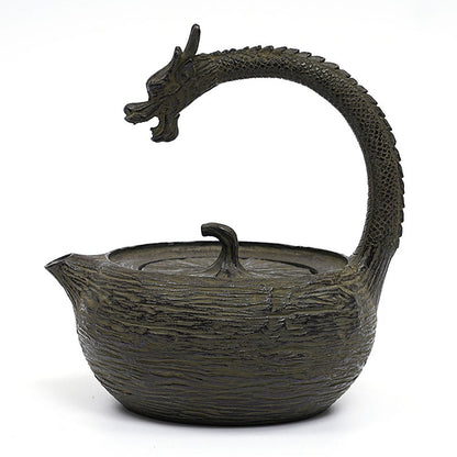 Cast Iron Teapot Dragon Handle Japanese Tea Kettle 900ml