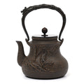 Cast Iron Teapot Tiger Dragon Relief Japanese 1300ml