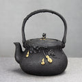 Cast Iron Teapot Japanese Gourd Vine IH Compatible