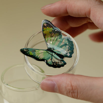 Butterfly Crystal Glass Teapot Borosilicate 200ml