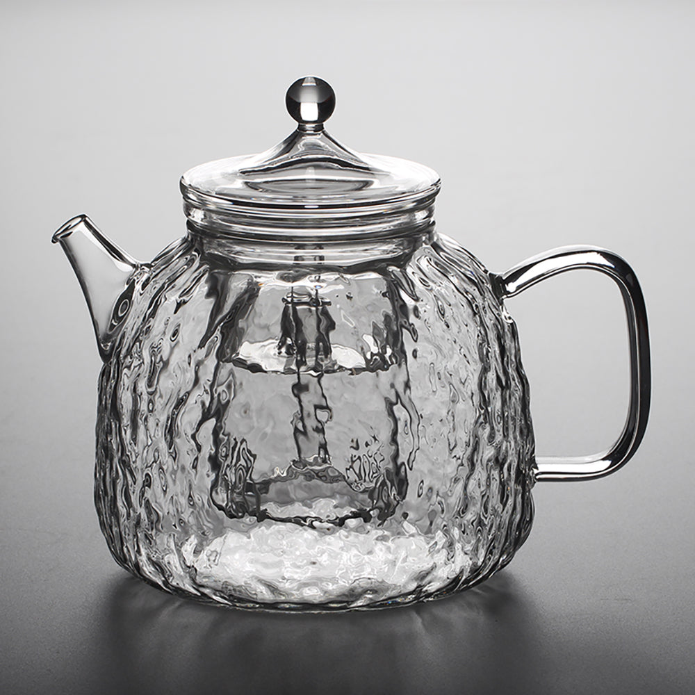 Glass Teapot Tree Grain Borosilicate Steam Infuser 1200ml