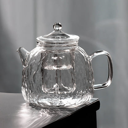 Glass Teapot Tree Grain Borosilicate Steam Infuser 1200ml