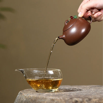 Old Purple Clay Teapot Qinquan Raw Ore Yixing Zisha 100ml