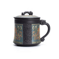 Purple Clay Tea Cup with Infuser Yixing Ruyi 350ml