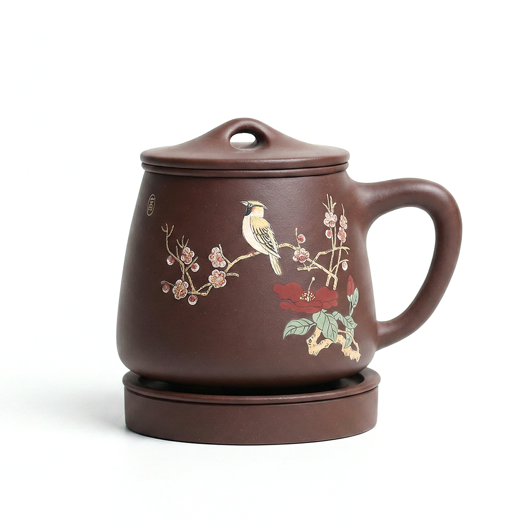 Purple Clay Tea Cup with Lid & Infuser – Magpie Plum