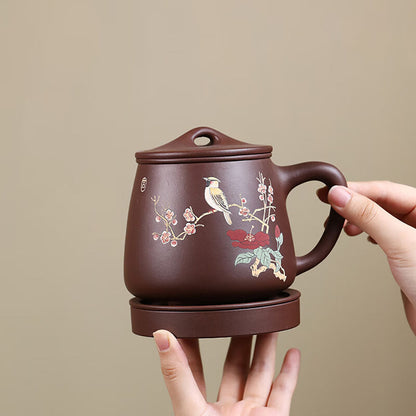 Purple Clay Tea Cup with Lid & Infuser – Magpie Plum