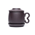 Loose Leaf Tea Cup Yixing Black Clay with Infuser Lid 380ml